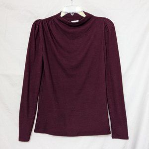Ady P Lightweight Burgundy/Purple Sweater Sz S